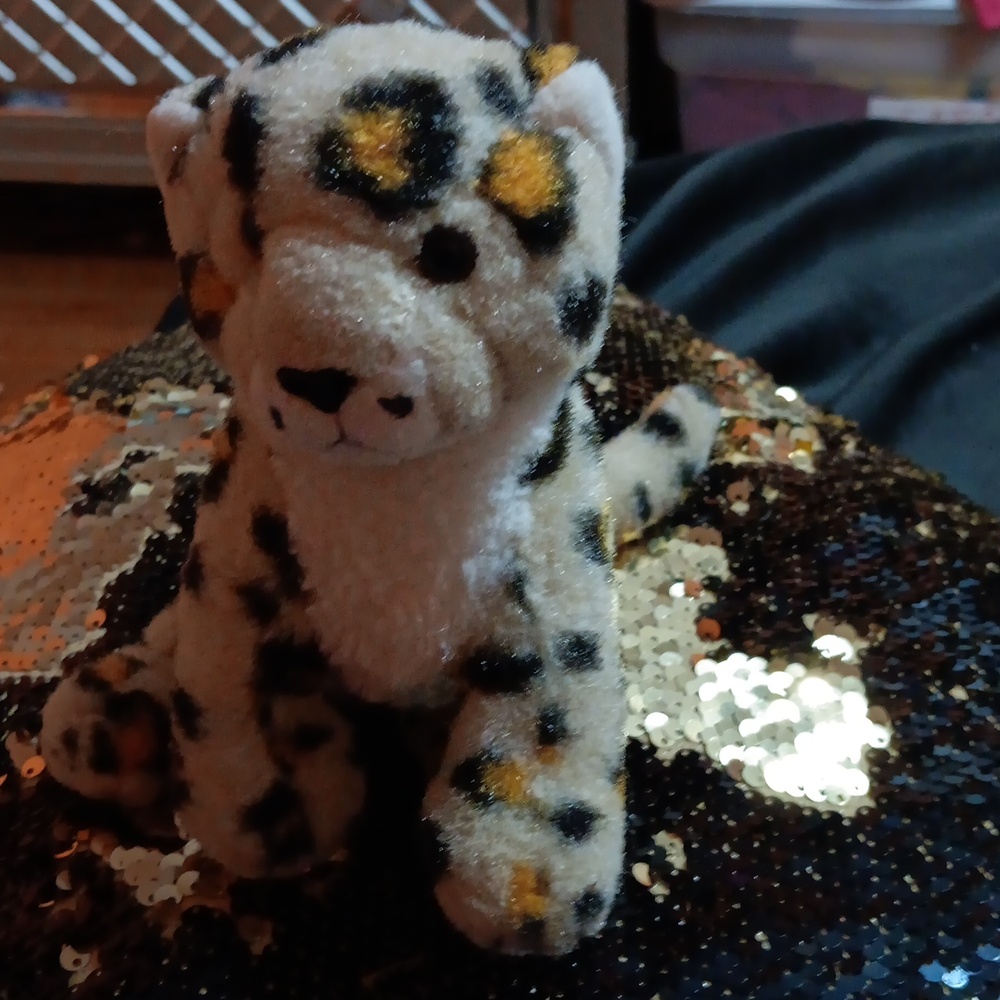 2005 Ty Beanie Baby Cute SPOTTER Spotted Leopard Plush Toy